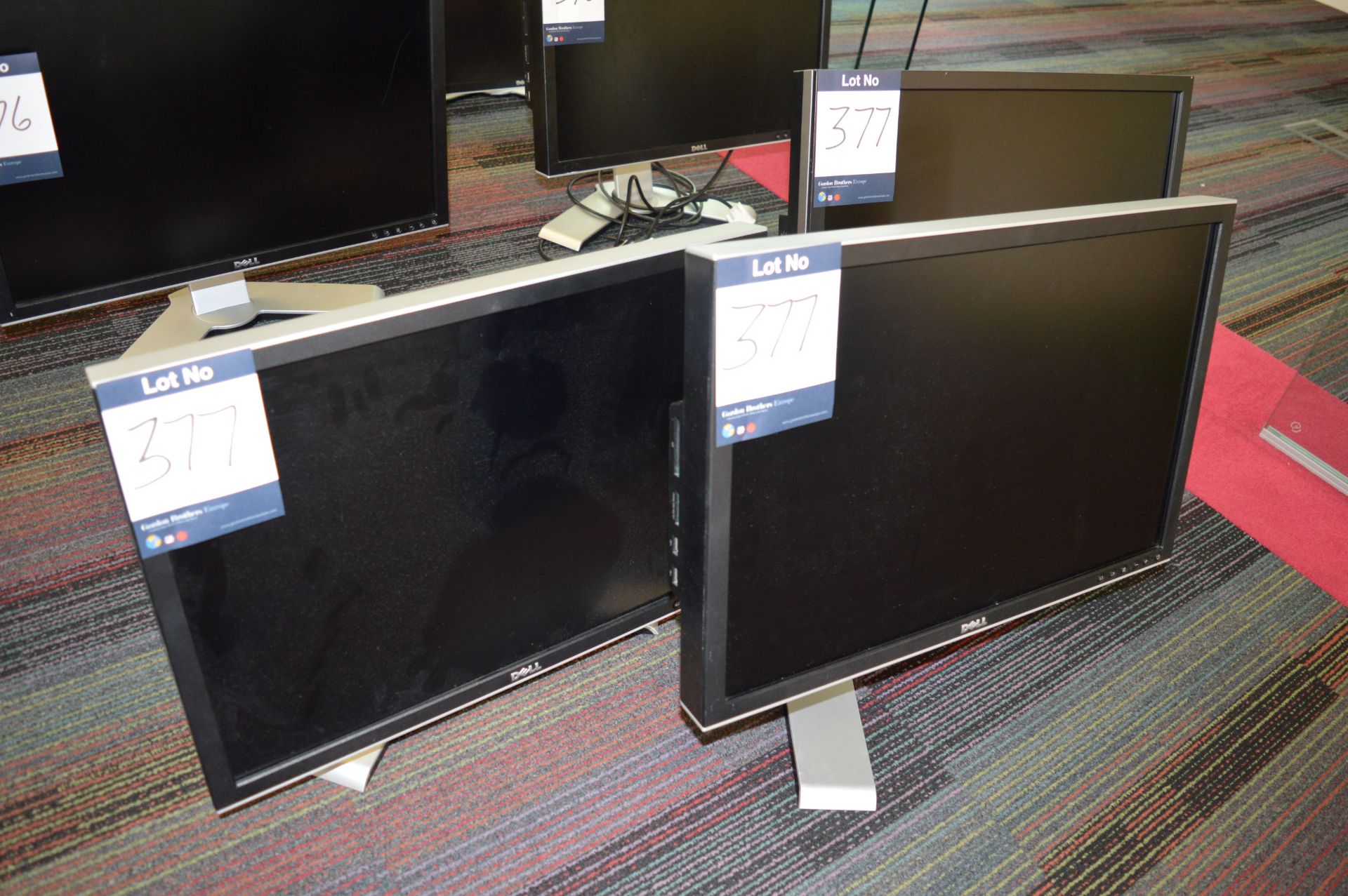 3 x Dell 24" flat screen monitors