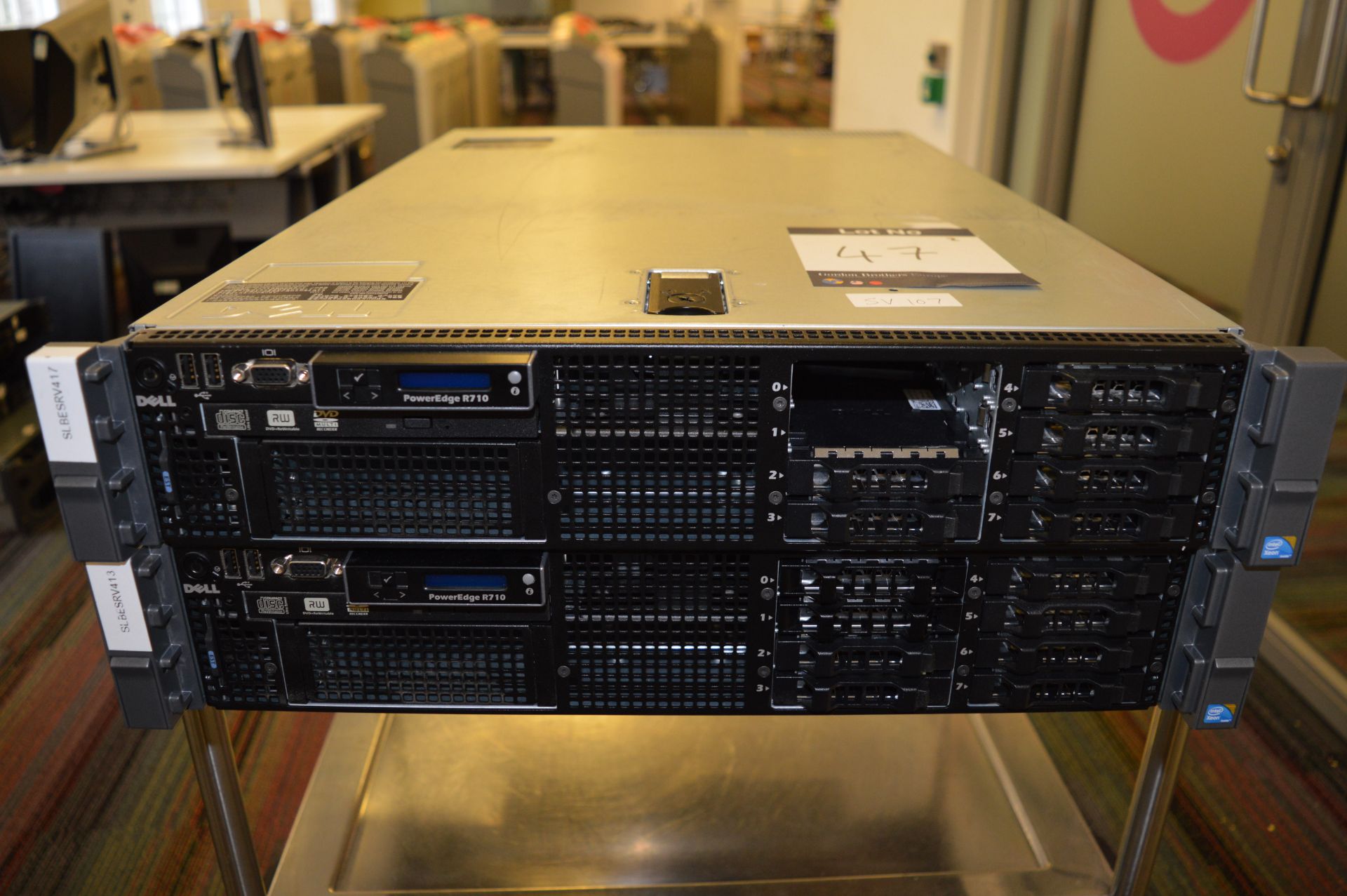 2 x Dell Poweredge R710, no HDDs, Quad Core Xeon 5560, no RAM