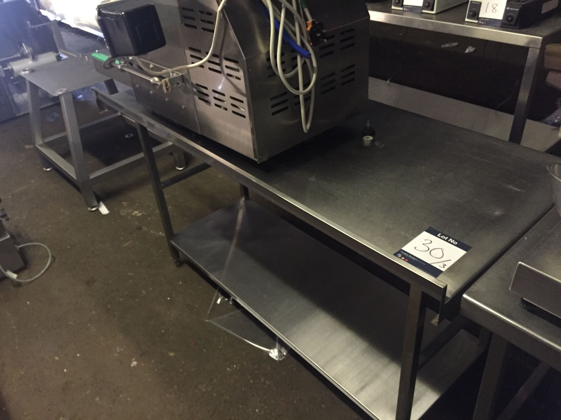 3 x stainless steel preparation tables as lotted - Image 3 of 3