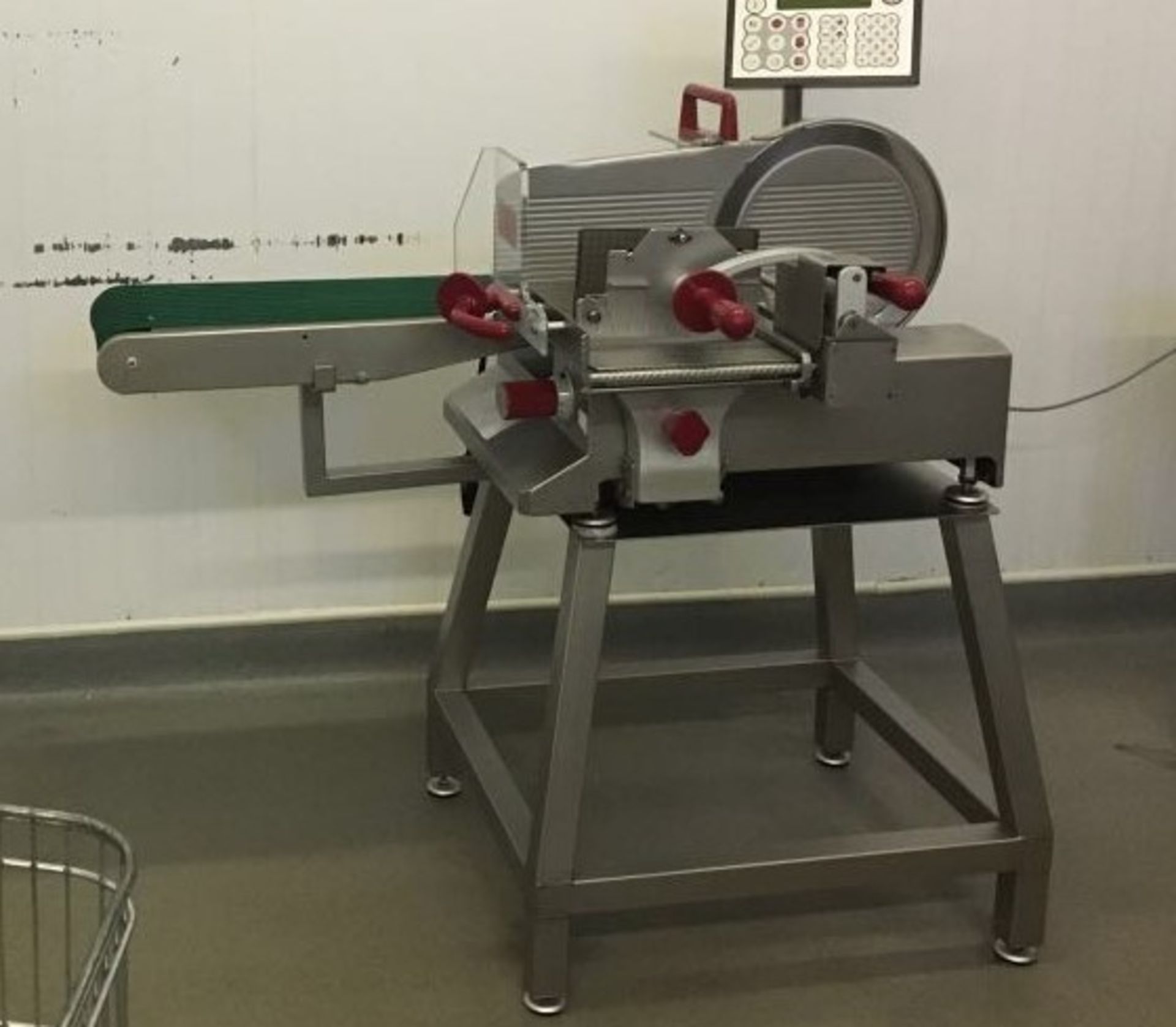 2006 Berkel type 900 stainless steel semi automatic meat slicer with stainless steel stand - Image 2 of 2