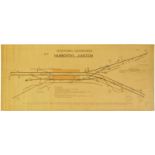 Signal Box Diagrams, Hamworthy Junction: A BR(S) signal box diagram, HAMWORTHY JUNCTION, 1954,