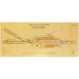 Signal Box Diagrams, Crowhurst: A BR(S) signal box diagram, CROWHURST, showing the lines towards