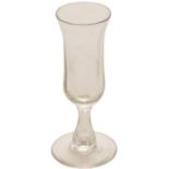 Glassware, L&YR Liqueur Glass: A Lancashire and Yorkshire Railway liqueur glass, 4'' tall, marked