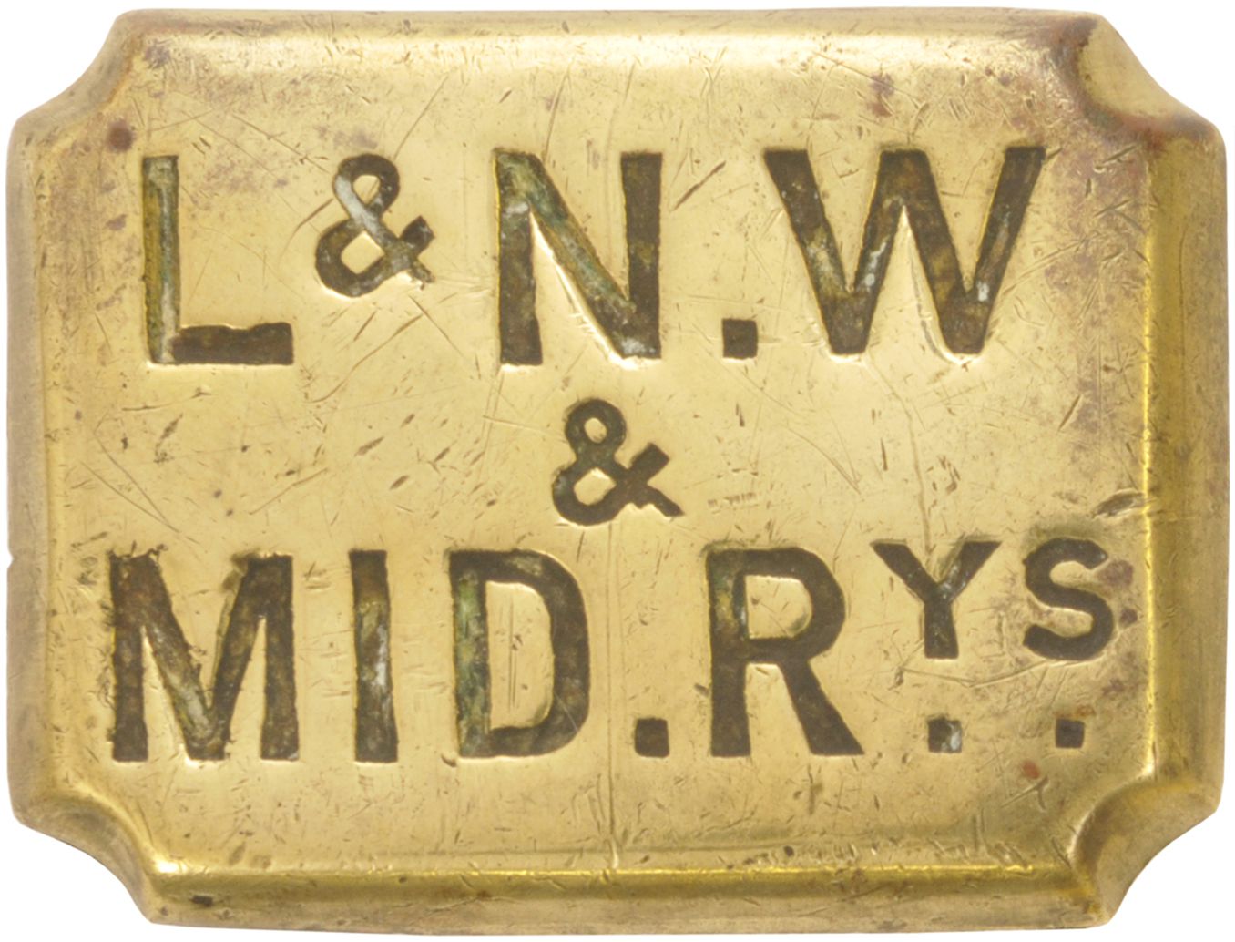 Horse Brasses, LNW & Mid Rys: A London & North Western and Midland Railways horse brass. (