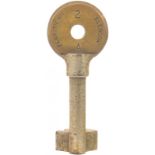 Single Line Keys, Penrith No1-Blencow: A single line key token, PENRITH No 1-BLENCOW, (chromed