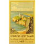 Railway Posters, Holyhead, Buckle: An LMS double royal poster, HOLYHEAD (HOLY ISLAND), by Claude