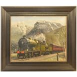 Railway Paintings, NBR, Glen Ogle, Hamilton Ellis: An original painting, North British Railway, 241,