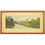 Railway Carriage Prints, Fountains Abbey, Mason: A carriage print, FOUNTAINS ABBEY, by Frank H