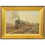 Railway Paintings, Alcazar, Broom: An original painting, ALCAZAR, passing Wakefield Westgate, by