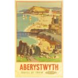 Railway Posters, Aberystwyth, Richmond: A BR(W) double royal poster, ABERYSTWYTH, by Leonard