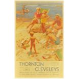 Railway Posters, Thornton Cleveleys, Lambert: An LMS double royal poster, THORNTON CLEVELEYS, by