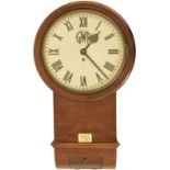 Railway Clocks and Watches, GWR 12'' Trunk Clock: A late 19th century GWR 12 inch drop dial clock in