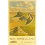 Railway Posters, Northumberland, Merriott: A BR(NE) double royal poster, NORTHUMBERLAND, The Roman