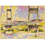 Railway Paintings, Severn Bridge, Greene: Original artwork, THE SEVERN BRIDGE, by Greene, produced