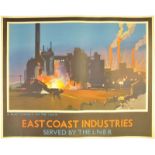 Railway Posters, East Coast Industries, Mason: An LNER quad royal poster, EAST COAST INDUSTRIES,