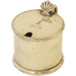 Silverware, GER Mustard Pot: A Great Eastern Railway mustard pot, 2Â¾'' tall, by Elkington, complete