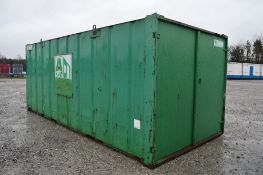 21 ft x 9 ft steel store
c/w keys
A343886