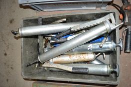 Box of grease guns