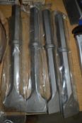 4 - 400mm x 75mm chisels New & unused