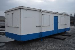 32 ft x 10 ft steel anti vandal office unit
c/w keys
NH2029