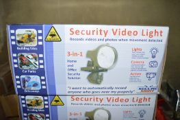 Security video camera & light New & unused
