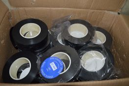 Box of thick black insulating tape New & unused