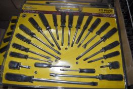 22 piece screwdriver set New & unused