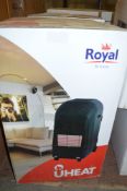 Royal black LPG radiant heater New & unused