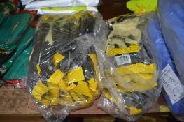 14 pairs of Chunky yellow latex coated work gloves size 11 XL New & unused