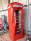 Red Telephone box
**No VAT on hammer price but VAT will be charged on the Buyers Premium**