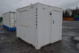 10 ft x 8 ft Steel Anti Vandal Office Unit
C/w keys
A343661