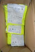 Box of 6 Hi-Viz yellow jackets size XXL New & unused
