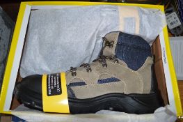 Workforce brown/blue suede safety boots size 11 New & unused