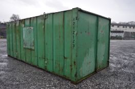 21 ft x 9 ft steel store
c/w keys
A212123