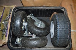 4 - various wheel & tyre combos New & unused