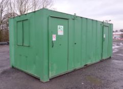 21 ft x 9 ft steel anti vandal welfare unit
comprising of canteen, toilet, generator room &