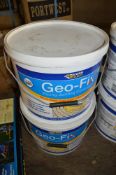 2 - 20 kg tubs of Geo Fix paving compound New & unused