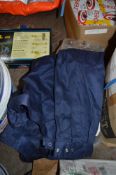 4 - navy cotton work jackets size S New & unused