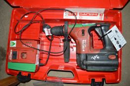Hilti TE6-A cordless hammer drill c/w charger, battery & carry case 0284H