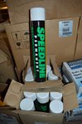 11 - aerosol cans of 750ml white line marking paint (in 2 boxes) New & unused