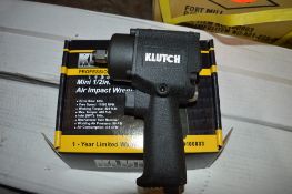 Klutch 1/2 drive mini pneumatic impact wrench New & unused