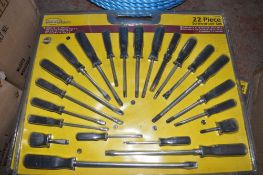 22 piece screwdriver set New & unused