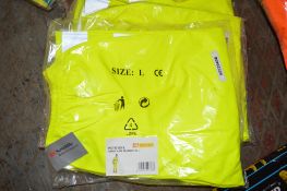 4 - pairs of Hi-Viz yellow waterproof trousers size L New & unused