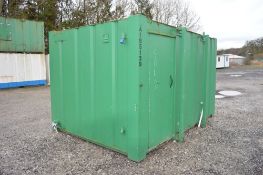 16 ft x 9 ft steel anti vandal jack leg 2 + 1 toilet unit
c/w keys
A195139