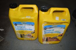 2 - 5 litre bottles of integral waterproof New & unused