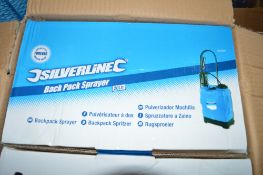 Silverline 20 litre back pack sprayer New & unused
