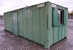 21 ft x 9 ft steel anti vandal office unit
c/w keys
A436660