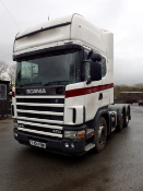 Scania 124-470 6x2 Tractor Unit 
Registration Number: YJ04 FUW
Date of registration: 2004