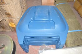 6 - plastic bin lids New & unused