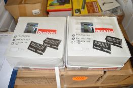 21 - Makita drill bit sets (In 2 boxes) New & unused